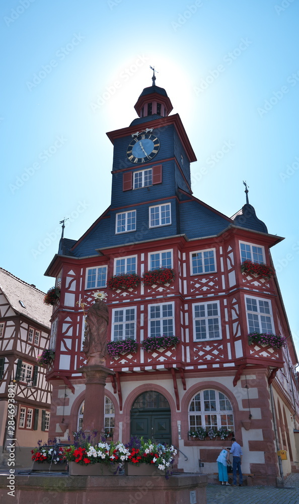 Rathaus von Heppenheim auf dem Marktplatz