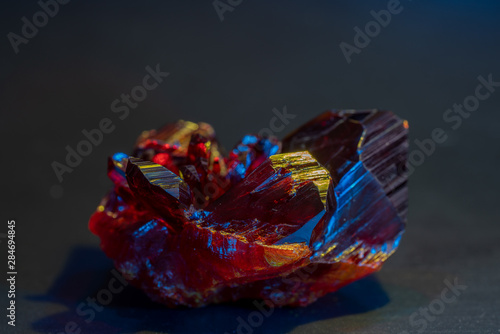 Cuadro en lienzo Gemstone nugget. Transparent Raw Ruby