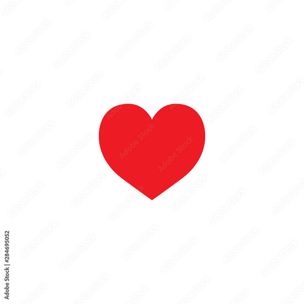 Heart icon. Like icon. Follow icon. Red heart. Follow sign for social networks.