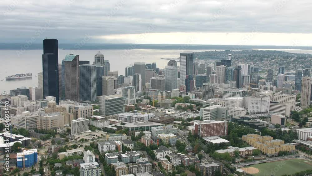 Wide Aerial of Downtown Seattle and Immediate Suburbs Wide Aerial of Downtown Seattle and Immediate Suburbs