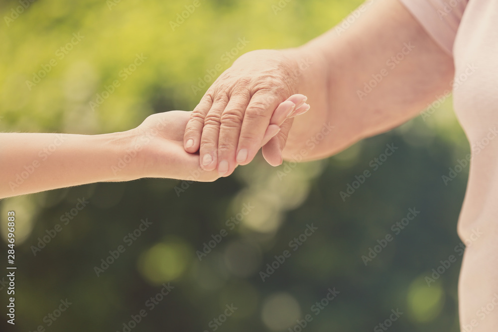 People, care and support. Giving helping hand concept People, care and support. Giving helping hand concept