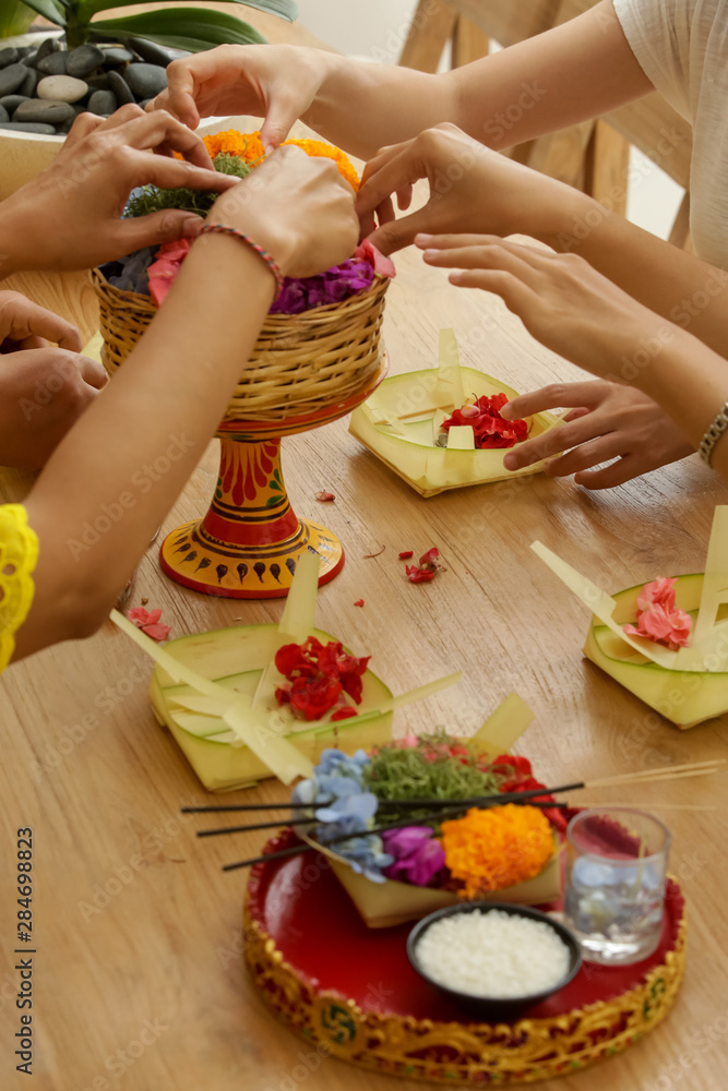 Cultural Workshop, Canang Sari, Making Balinese Hindu Offerings to the Gods