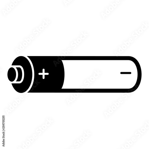 Electronic cigarette battery icon. Simple illustration of electronic cigarette battery vector icon for web design isolated on white background