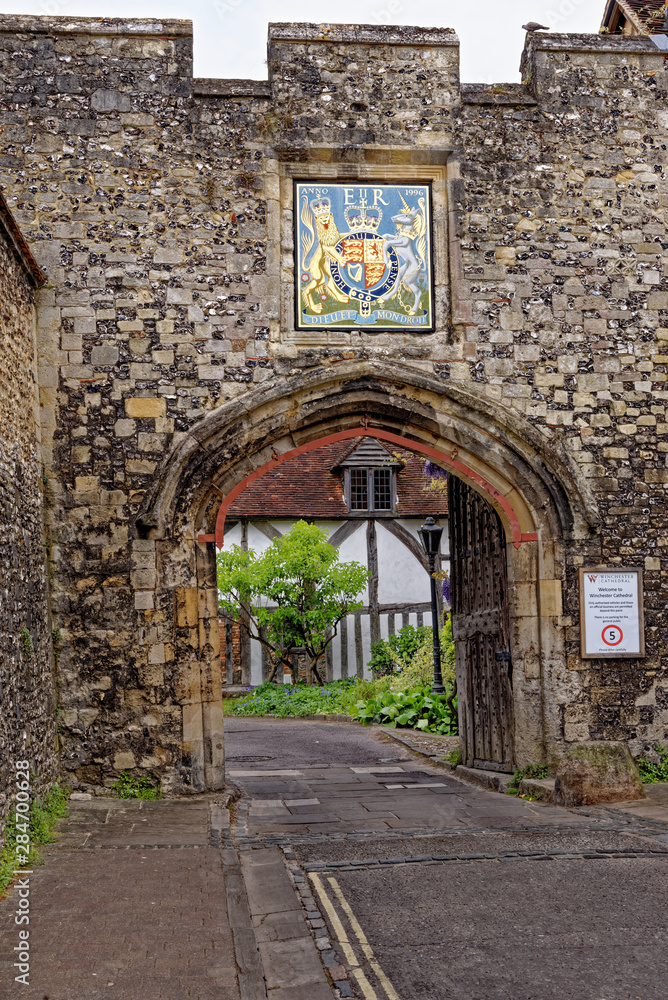 View of door houses - Winchester, UK
