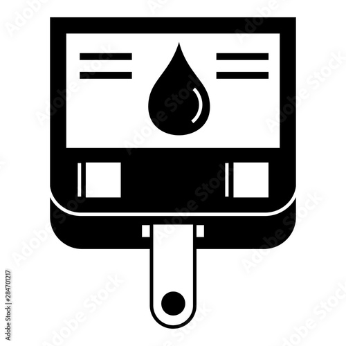 Medical glucometer icon. Simple illustration of medical glucometer vector icon for web design isolated on white background