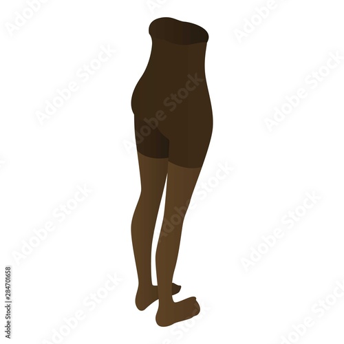Woman tights icon. Isometric of woman tights vector icon for web design isolated on white background