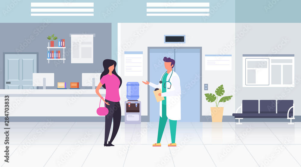Doctor office concept. Vector flat cartoon graphic design isolated illustration