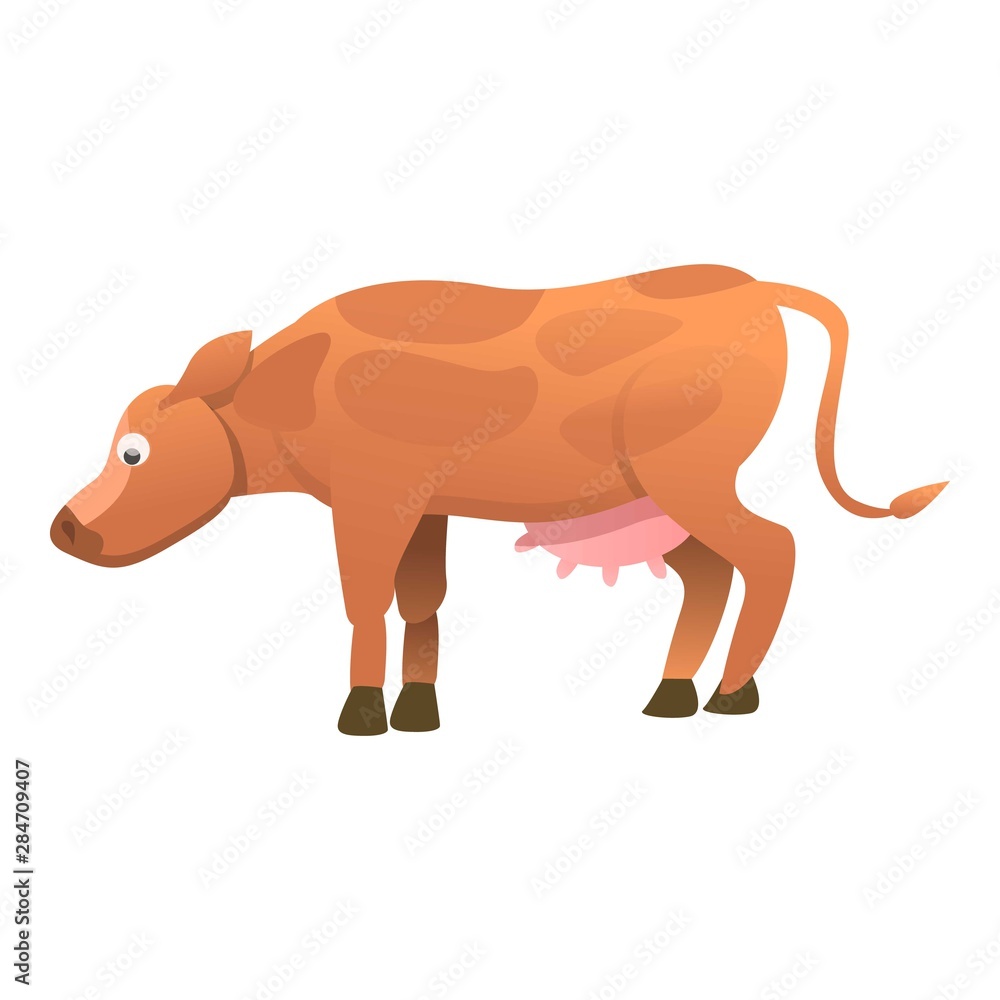 Fototapeta premium Cow kid icon. Cartoon of cow kid vector icon for web design isolated on white background