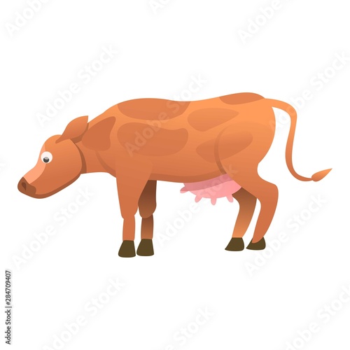 Cow kid icon. Cartoon of cow kid vector icon for web design isolated on white background