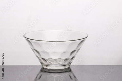 empty glass bowl