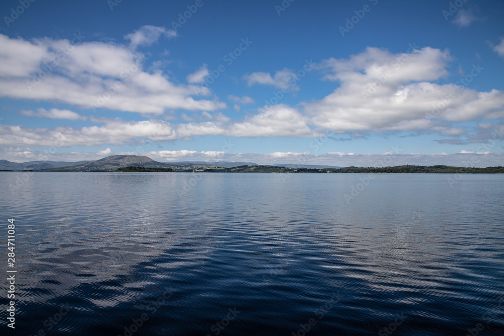 Cloud reflections, Conemara mountains and Lough Corrib