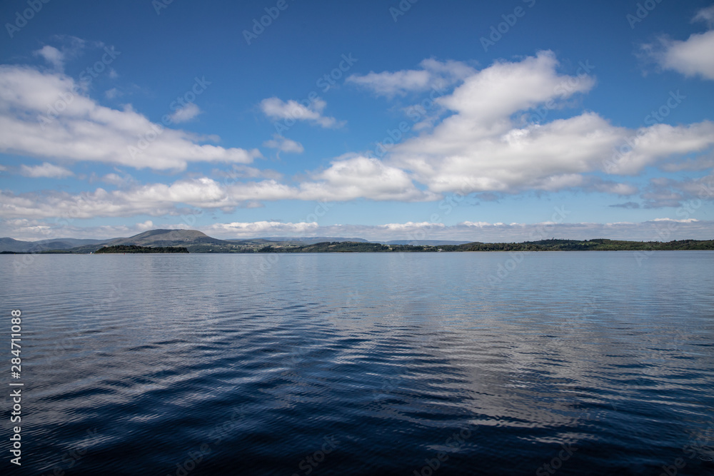 Cloud reflections, Conemara mountains and Lough Corrib