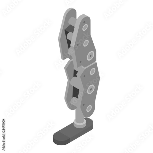 Robot foot limb icon. Isometric of robot foot limb vector icon for web design isolated on white background
