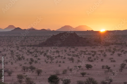 Sunset in Damaraland, Namibia