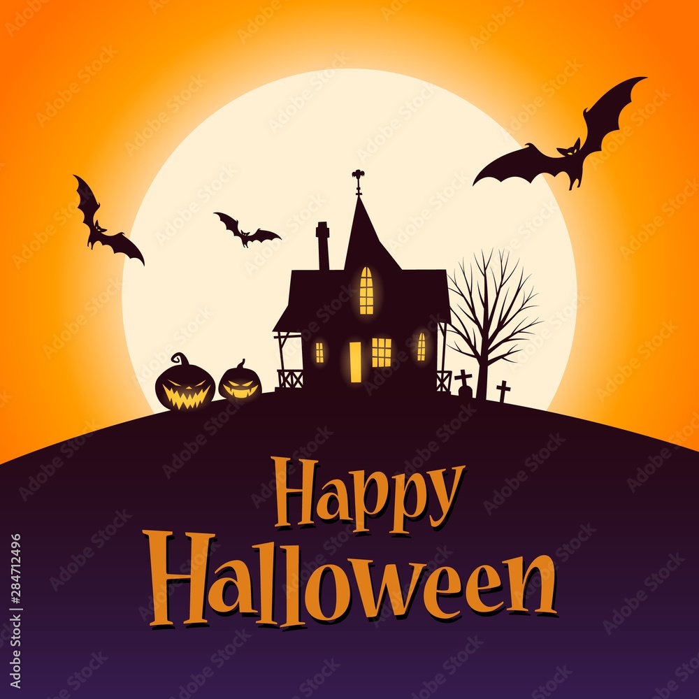 Happy Halloween Card template