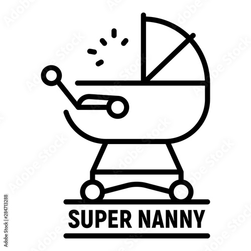 Super nanny icon. Outline super nanny vector icon for web design isolated on white background