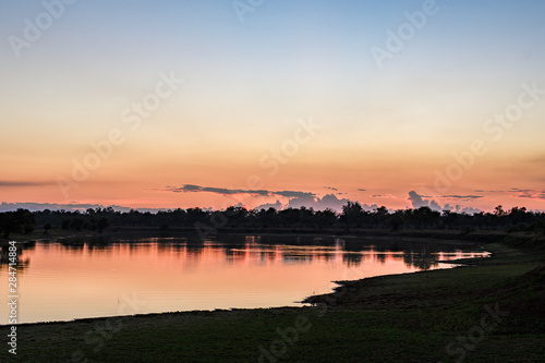 Abend am Luangwa River