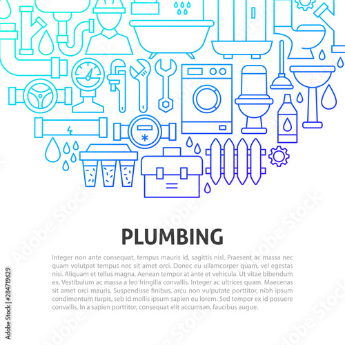 Plumbing Services Line Concept