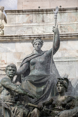  Esplanade des Quinconces, fontain of the Monument aux Girondins in Bordeaux. France photo