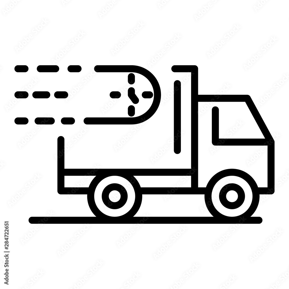 Fast food delivery icon. Outline fast food delivery vector icon for web design isolated on white background Fast food delivery icon. Outline fast food delivery vector icon for web design isolated on white background