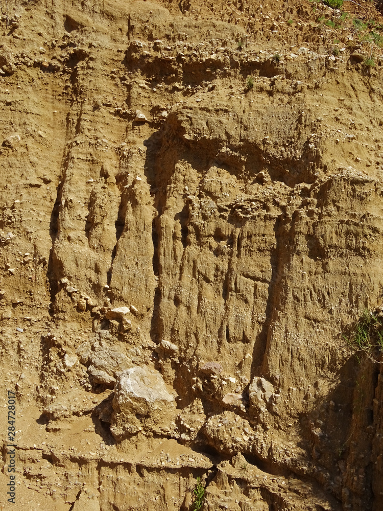 Zarok, details of specific sandy area of Baska, island Krk, Croatia, Europe Zarok, details of specific sandy area of Baska, island Krk, Croatia, Europe