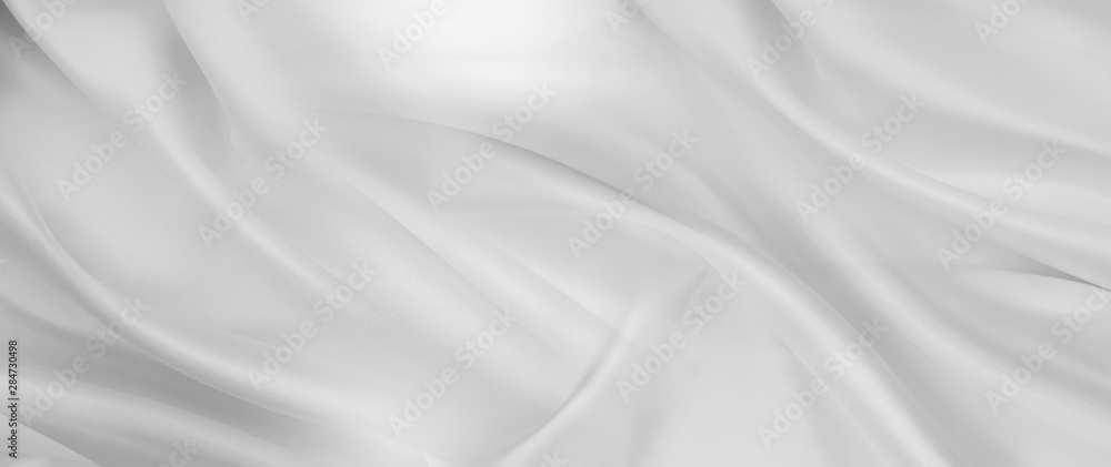 White silk fabric texture background