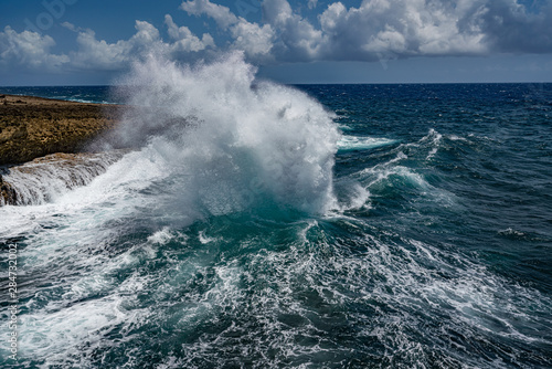   Shete Boka National park Views around Curacao a small Caribbean island