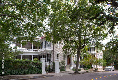 Historic architecture circa 1850's Charleston SC USA