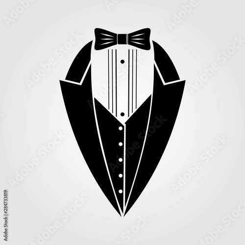 Tuxedo icon isolated on white background. Vector illustration 