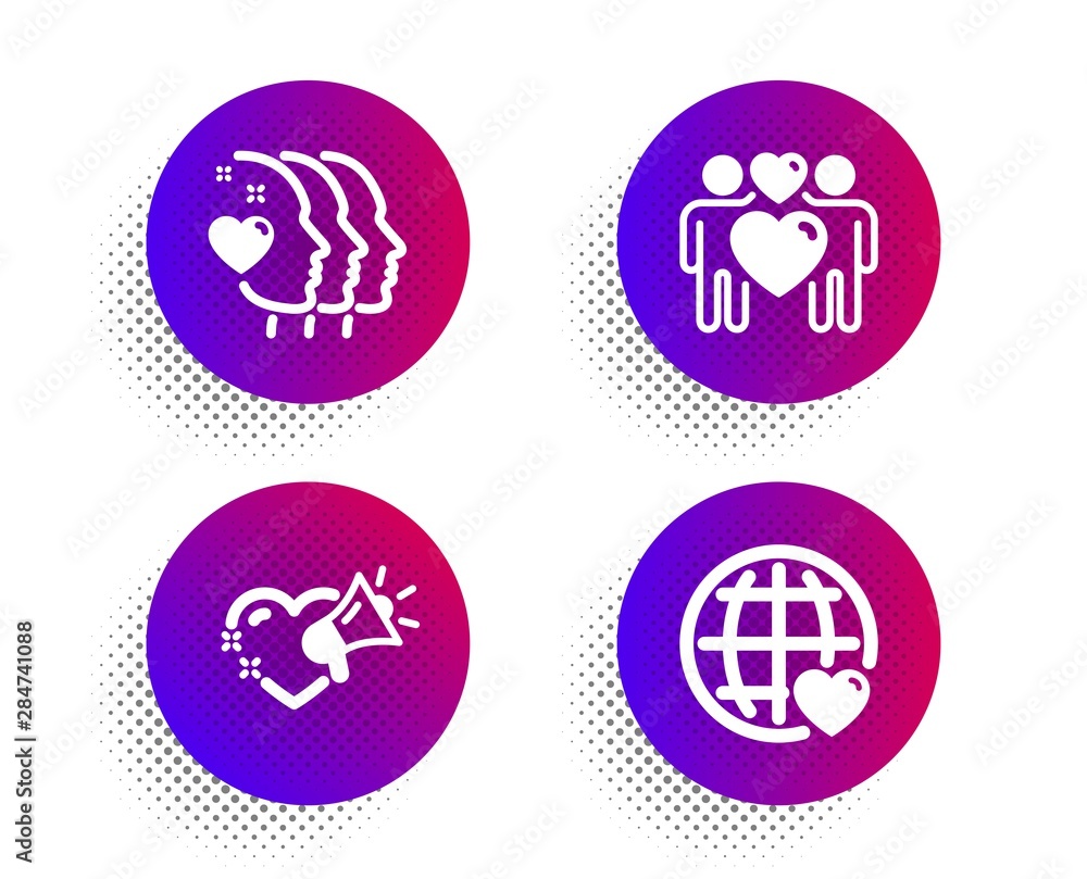 Love couple, Friends couple and Love message icons simple set. Halftone dots button. Lovers, Friendship, Heart. Internet dating. Love set. Classic flat love couple icon. Vector Love couple, Friends couple and Love message icons simple set. Halftone dots button. Lovers, Friendship, Heart. Internet dating. Love set. Classic flat love couple icon. Vector