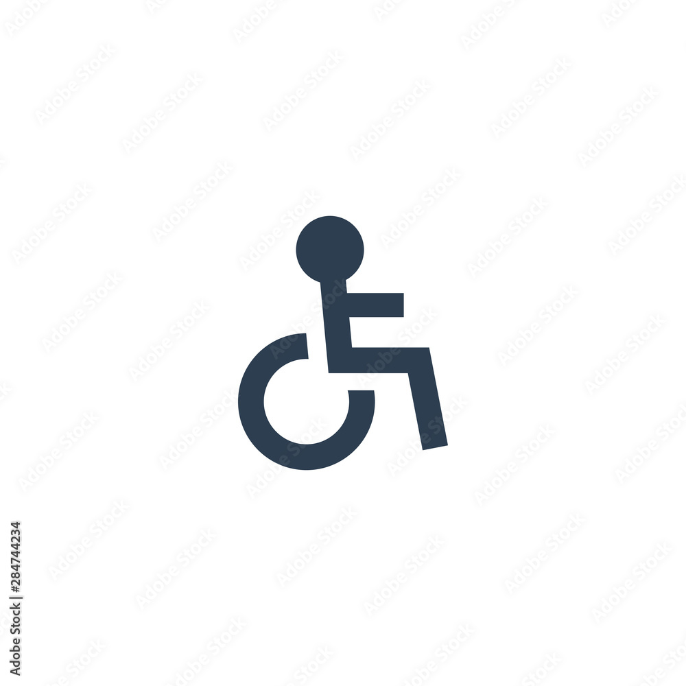 sign place for disabled. vector symbol sign place for disabled. vector symbol