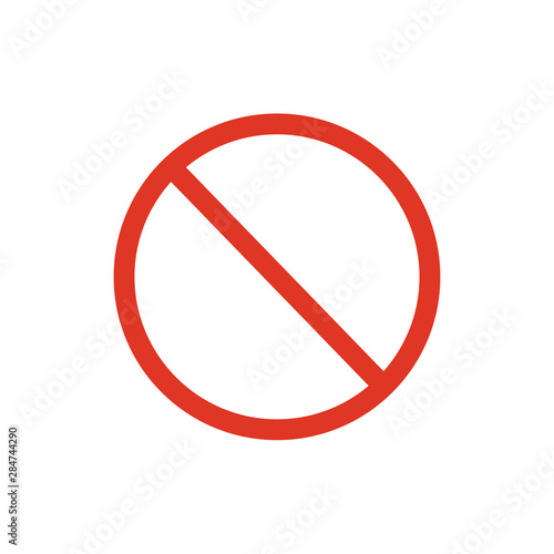 Free Download prohibition sign. vector symbol - GFXLoad