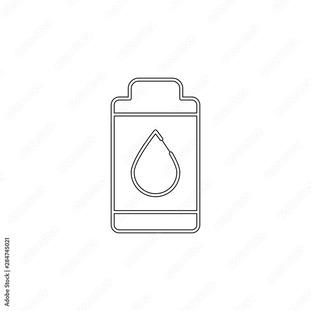 Battery water power icon. Element of sustainable energy for mobile concept and web apps icon. Outline, thin line icon for website design and development, app development Battery water power icon. Element of sustainable energy for mobile concept and web apps icon. Outline, thin line icon for website design and development, app development