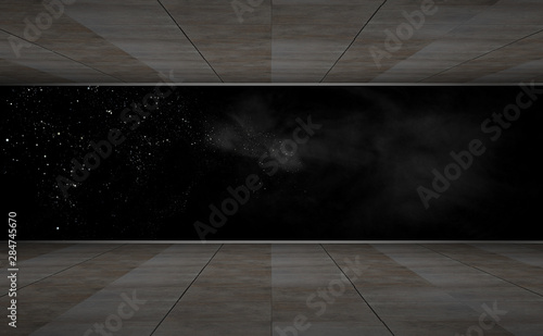 Space environment, ready for comp of your characters.3D rendering