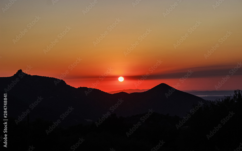 Poner del Sol - Cordilleras Béticas - Sierra de Grazalema España