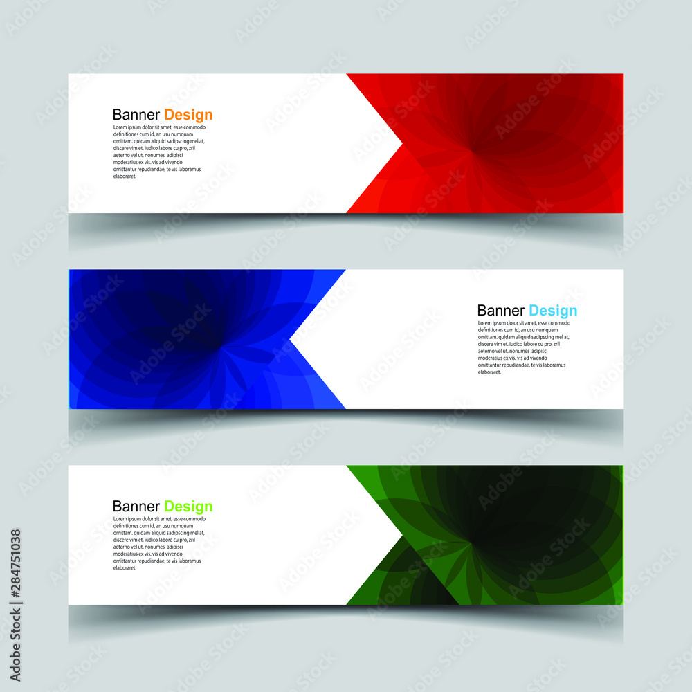 Naklejka premium Vector Abstract design banner web template