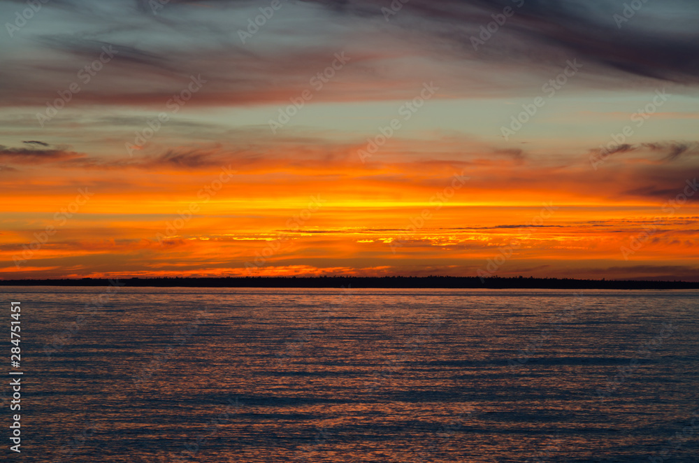 Obraz premium Colorful sunset