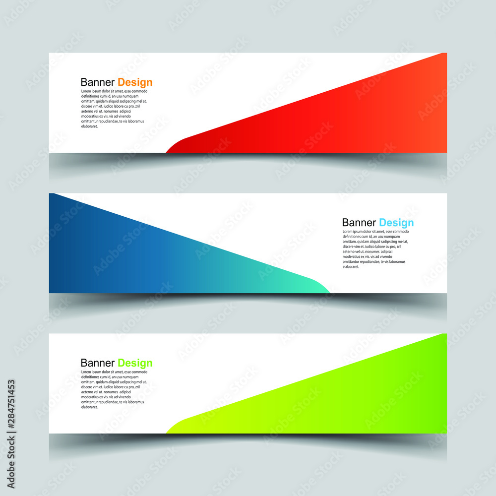 Fototapeta premium Vector Abstract design banner web template