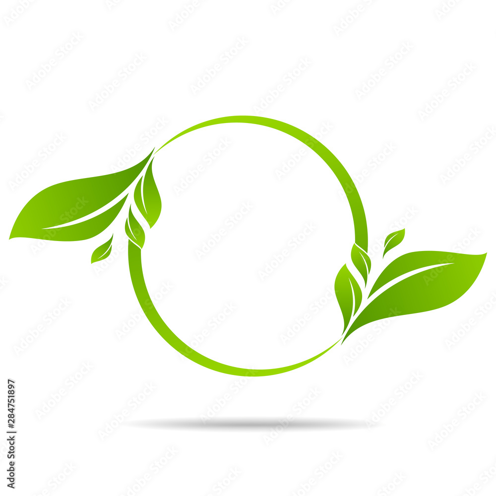 Ecology, organic with leafs eco style. Business concepts to protect nature Ecology, organic with leafs eco style. Business concepts to protect nature