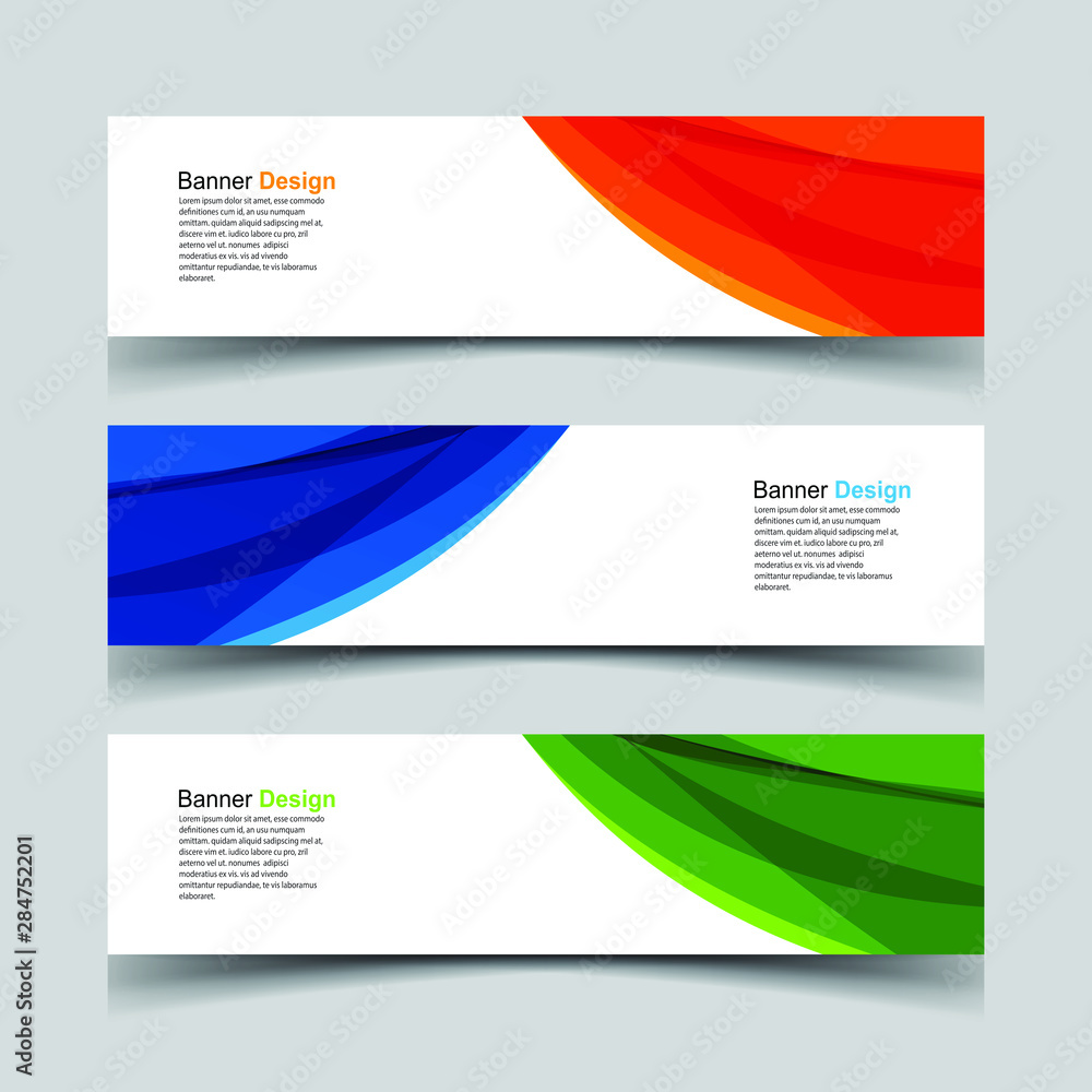 Fototapeta premium Vector Abstract design banner web template