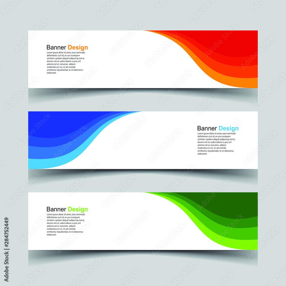 Vector Abstract design banner web template Vector Abstract design banner web template