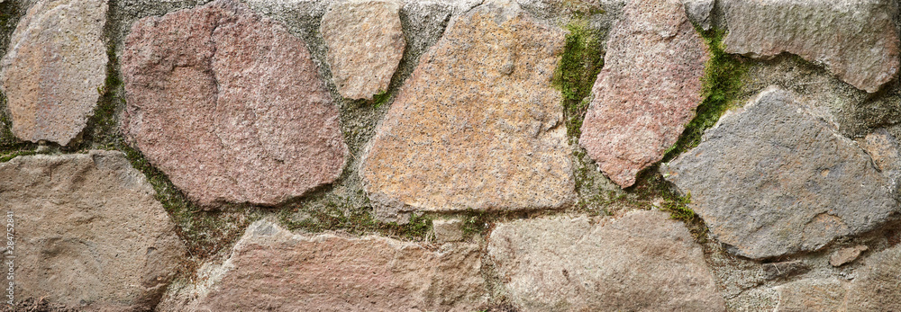 Obraz premium Brown stones wall texture