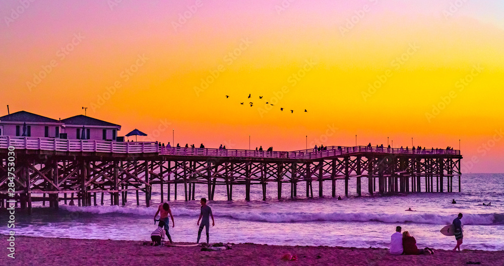 Obraz premium Crystal Pier in Pacific Beach, San Diego
