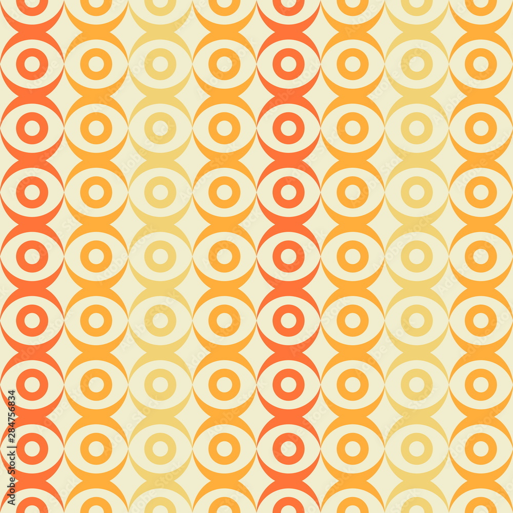 Abstract retro dotted flat seamless pattern with geometric garla Abstract retro dotted flat seamless pattern with geometric garla