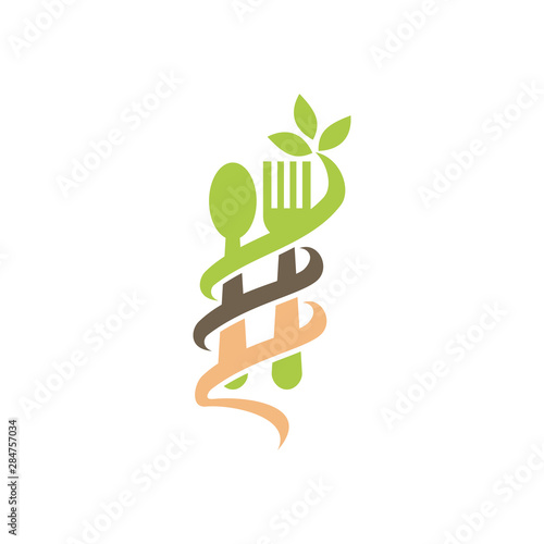 Restaurant Service Abstract Logo Template Symbol Icon