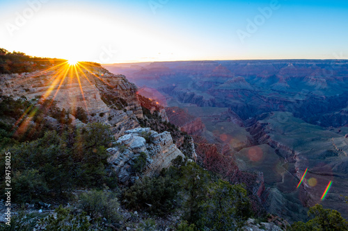 Sunset at Arizona Grand Canyon. 