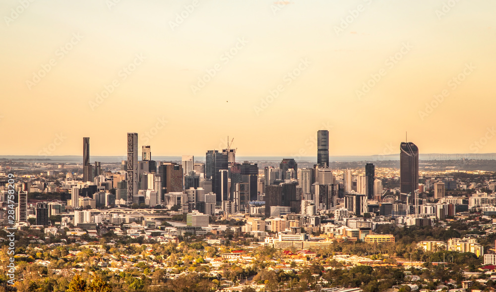 This is the view of Brisbane city, Queensland, Australia