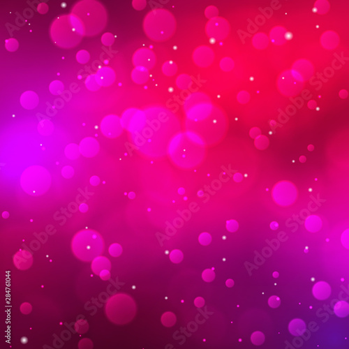 Wallpaper Mural Pink bokeh background. Abstract defocused circular pink an violet bokeh. Vector template for Valentine s day Torontodigital.ca