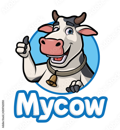 Cartoon Cow Logo