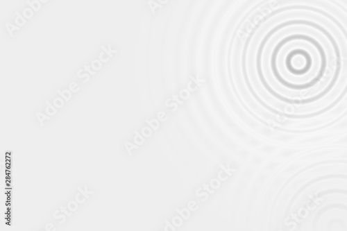 White sound waves oscillating with circle ring, abstract background